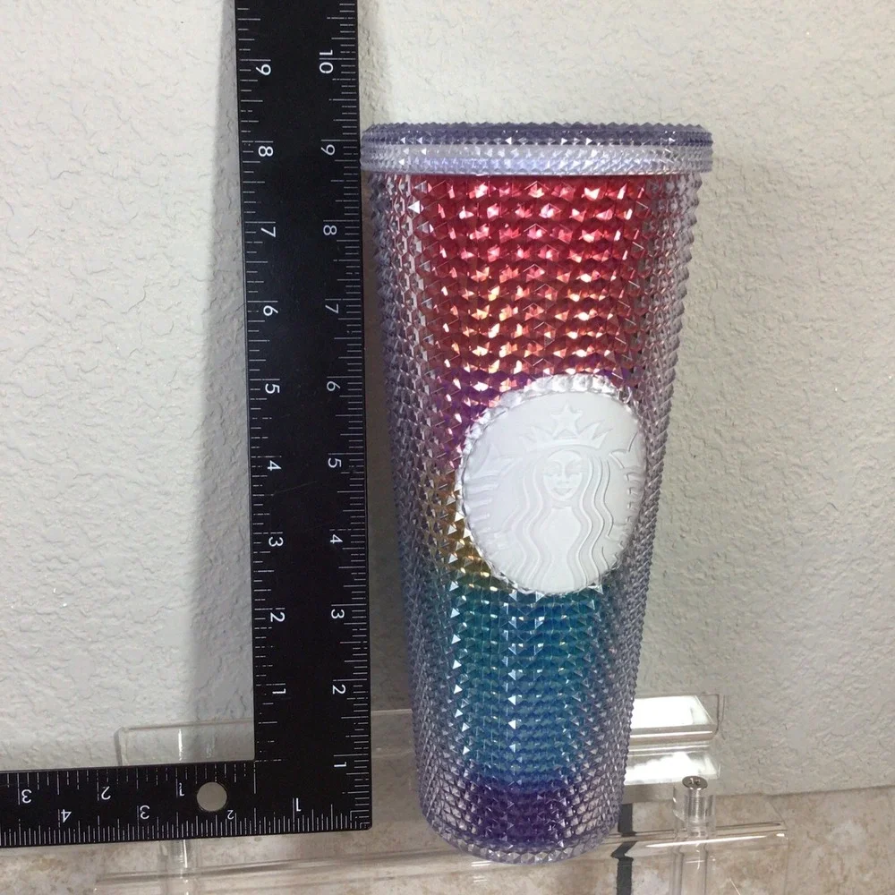 Starbucks Rainbow Studded Tumbler- 24oz. Pride‎ Summer 2020- Cold Cup-No Straw